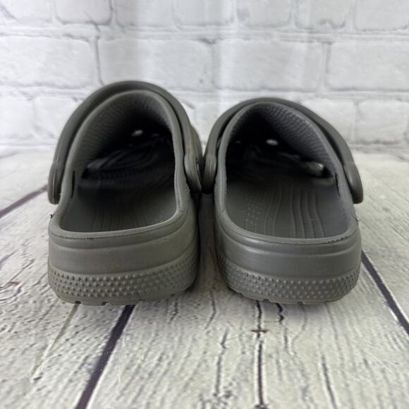 Original Crocs 10001 Unisex Men 4 Women 6 Rubber Slip On Shoes Boat Grey Gray - Picture 4 of 10